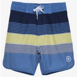 Color Kids Jungen-Bade-Shorts Blau Gelb