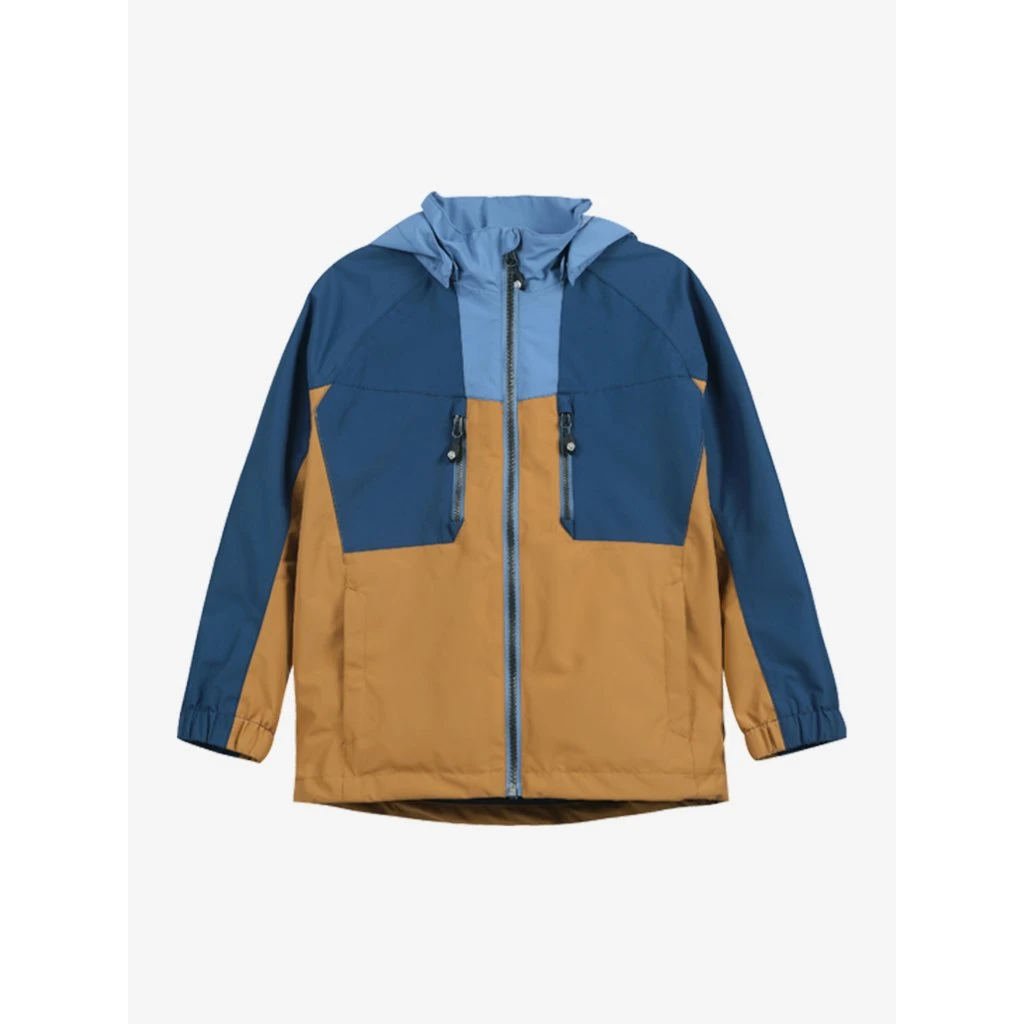 Color Kids Kinder-Jacke Colorblock Brauner Zucker 2 Color Kids Kinder-Jacke Colorblock Brauner Zucker – Bild 2