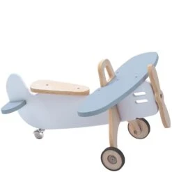 Holzflugzeug Weiß Hellblau Von Alondra