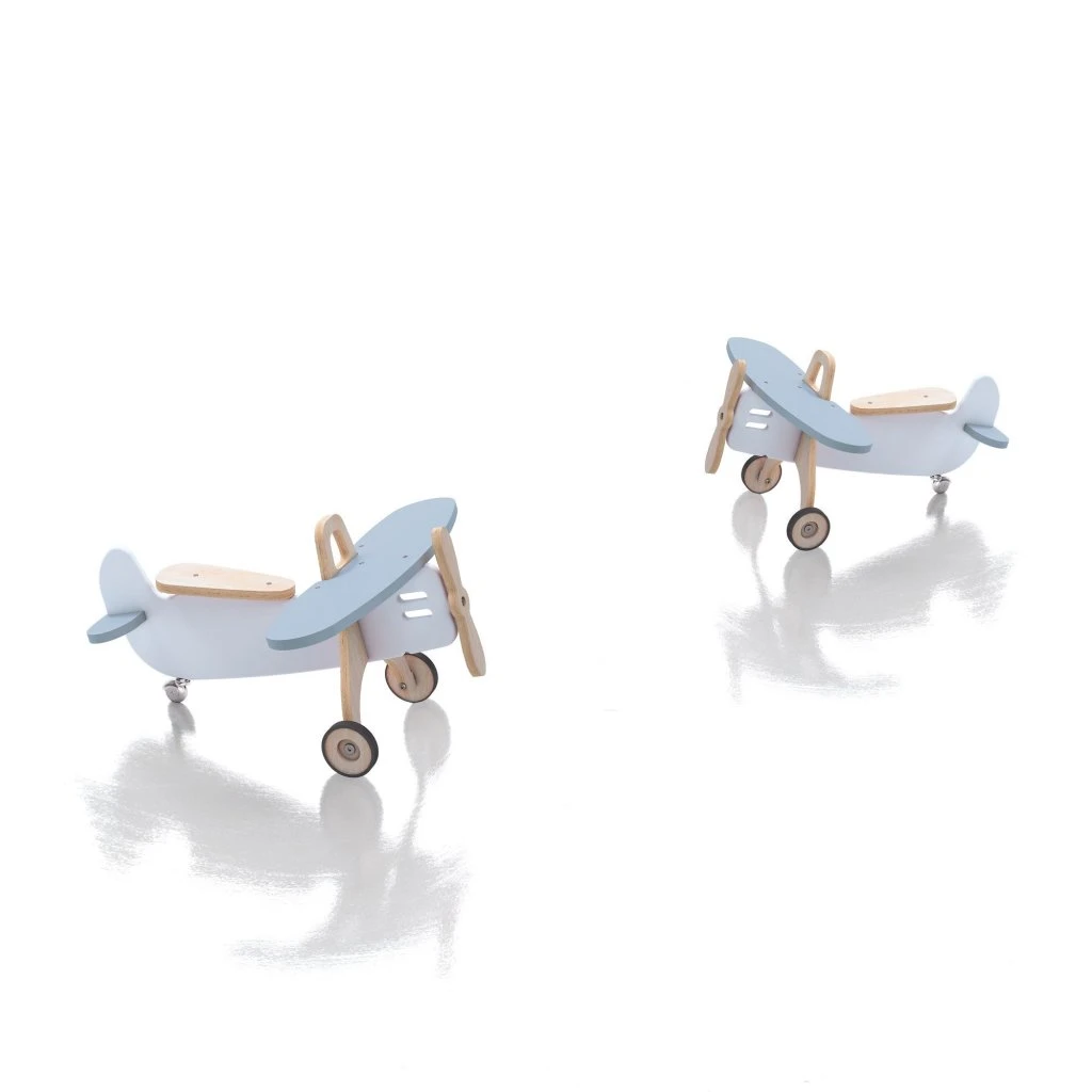 Holzflugzeug Weiß Hellblau Von Alondra 4 Holzflugzeug Weiß Hellblau Von Alondra – Bild 4