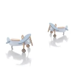 Holzflugzeug Wei&szlig; Natur Von Alondra -Babyprodukte Geschäft hersteller alondra holzflugzeug weiss natur 4