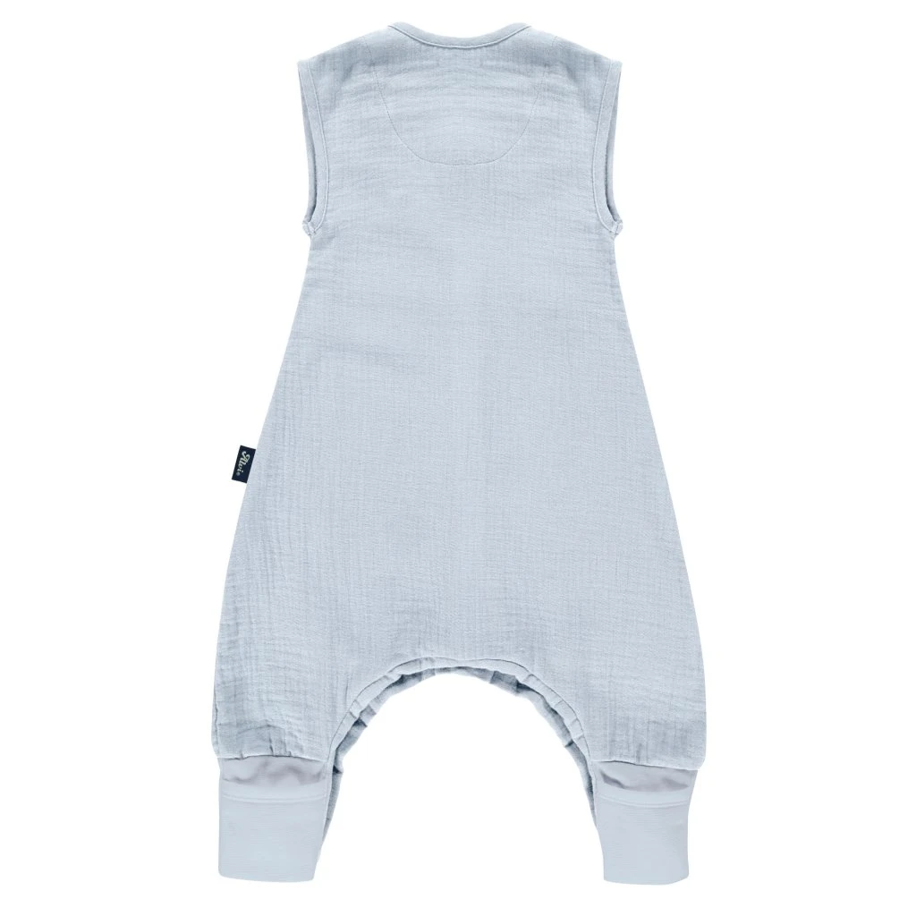 Alvi Kinder-Schlafsack Mull Mit Beinen Sleep-Overall Hellblau 2 Alvi Kinder-Schlafsack Mull Mit Beinen Sleep-Overall Hellblau – Bild 2