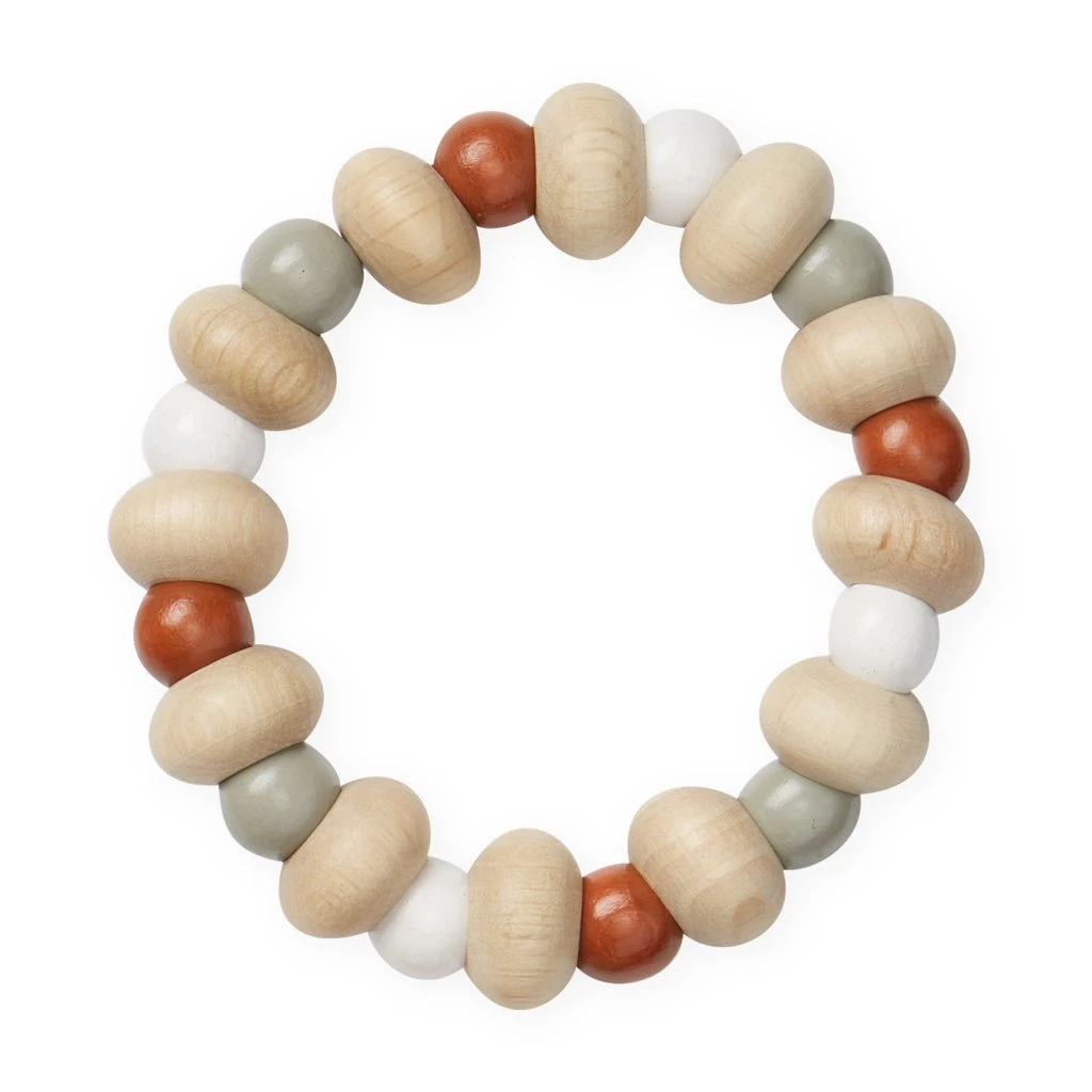 Holz-Beißring Caramel Mix Von Cam Cam 2 Holz-Beißring Caramel Mix Von Cam Cam – Bild 2