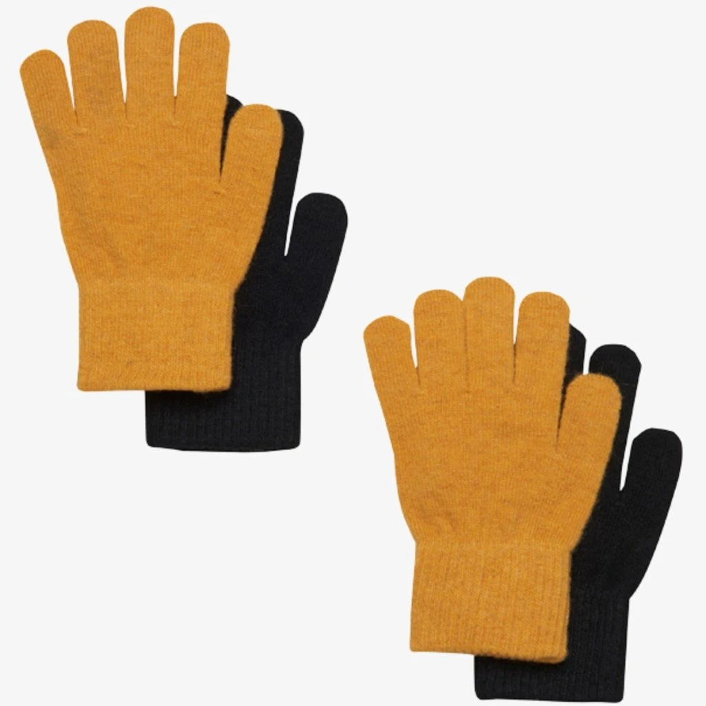 Fingerhanschuhe 2er-Pack Farbe Marine Und Senfgelb Von CeLaVi 1 Fingerhanschuhe 2er-Pack Farbe Marine Und Senfgelb Von CeLaVi