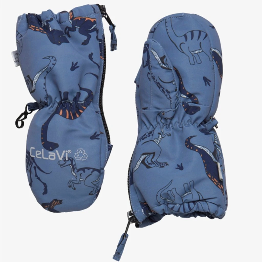 Celavi Kinder-Handschuhe Fäustling Blau 1 Celavi Kinder-Handschuhe Fäustling Blau