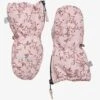 Celavi Kinder-Handschuhe F&auml;ustling Blumen Rosa