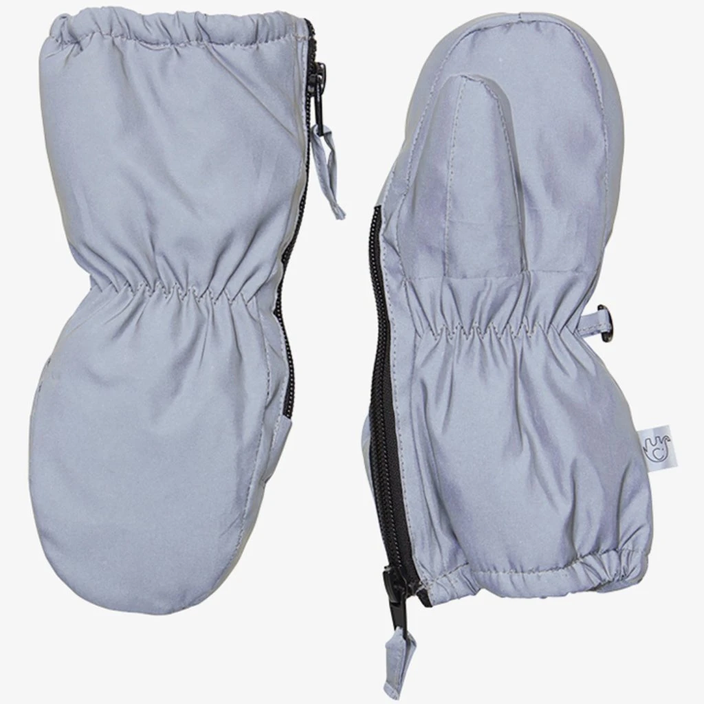Celavi Kinder-Handschuhe Fäustling Silber Reflektierend 1 Celavi Kinder-Handschuhe Fäustling Silber Reflektierend