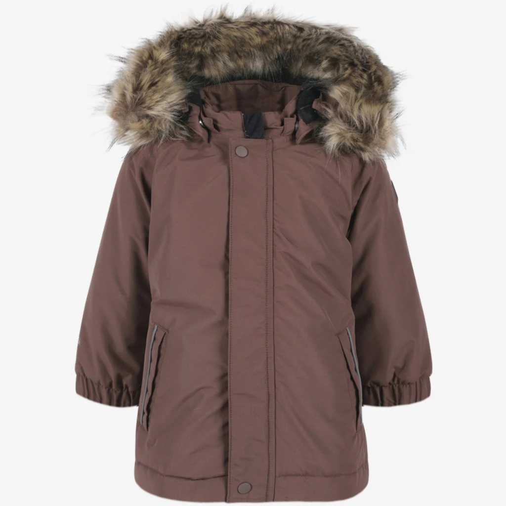 Color Kids Kinder-Anorak Mädchen Marone Kunstfell 1 Color Kids Kinder-Anorak Mädchen Marone Kunstfell