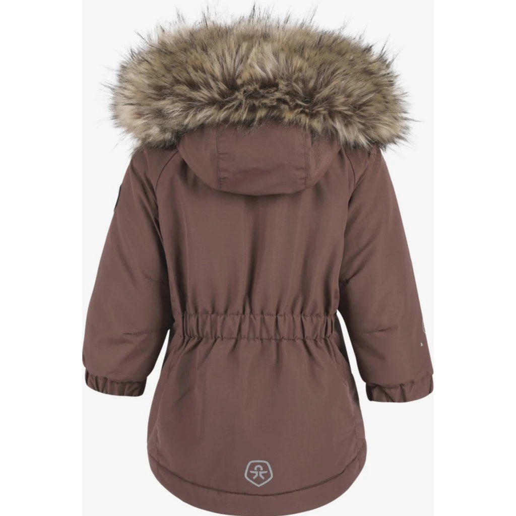 Color Kids Kinder-Anorak Mädchen Marone Kunstfell 2 Color Kids Kinder-Anorak Mädchen Marone Kunstfell – Bild 2