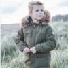Color Kids Parka Kunstfell Olive