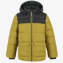 Color Kids Stepp-Jacke Senf Schwarz