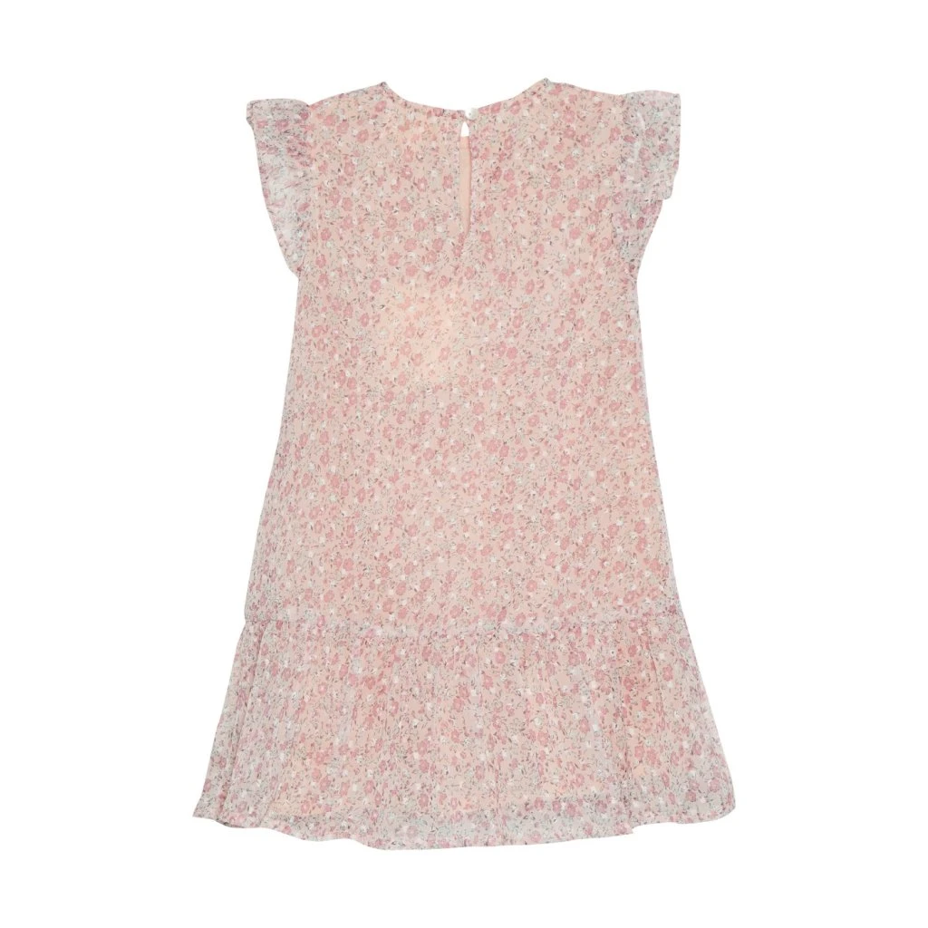Creamie Mädchen-Kleid Dobby Blumen Rosa 2 Creamie Mädchen-Kleid Dobby Blumen Rosa – Bild 2