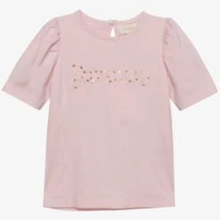 Creamie M&auml;dchen-T-Shirt Summer Rosa Pailletten