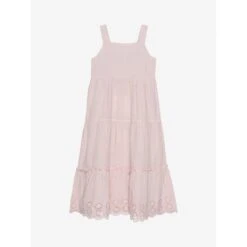 Creamie M&auml;dchen-Tr&auml;ger-Kleid Rosa Loch-Stickerei -Babyprodukte Geschäft hersteller creamie maedchen traeger kleid rosa loch stickerei 83