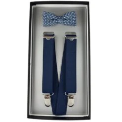 Kinder-Hosentr&auml;ger Und Fliege 128-146 Klassik Blau Von Der Flotte Boy