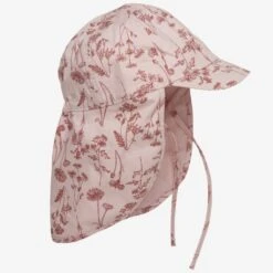 En Fant Kinder-Sonnenhut Mit Band Wiesenblumen Rosa