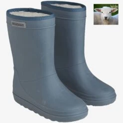 En Fant KInder-Thermo-Regenstiefel Mit Wollfutter Jeansblau