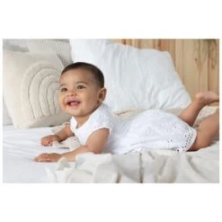 Feetje Baby-Kleid Mit H&ouml;schen Wei&szlig; Summer Denim -Babyprodukte Geschäft hersteller feetje baby kleid mit hoeschen weiss summer denim 55