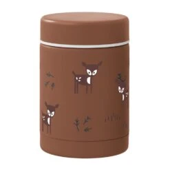 Edelstahl Thermobeh&auml;lter Deer Hirsch Braun 300 Ml Von Fresk