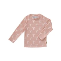 Kinder-UV-Shirt Langarm Hummer Rosa Von Fresk