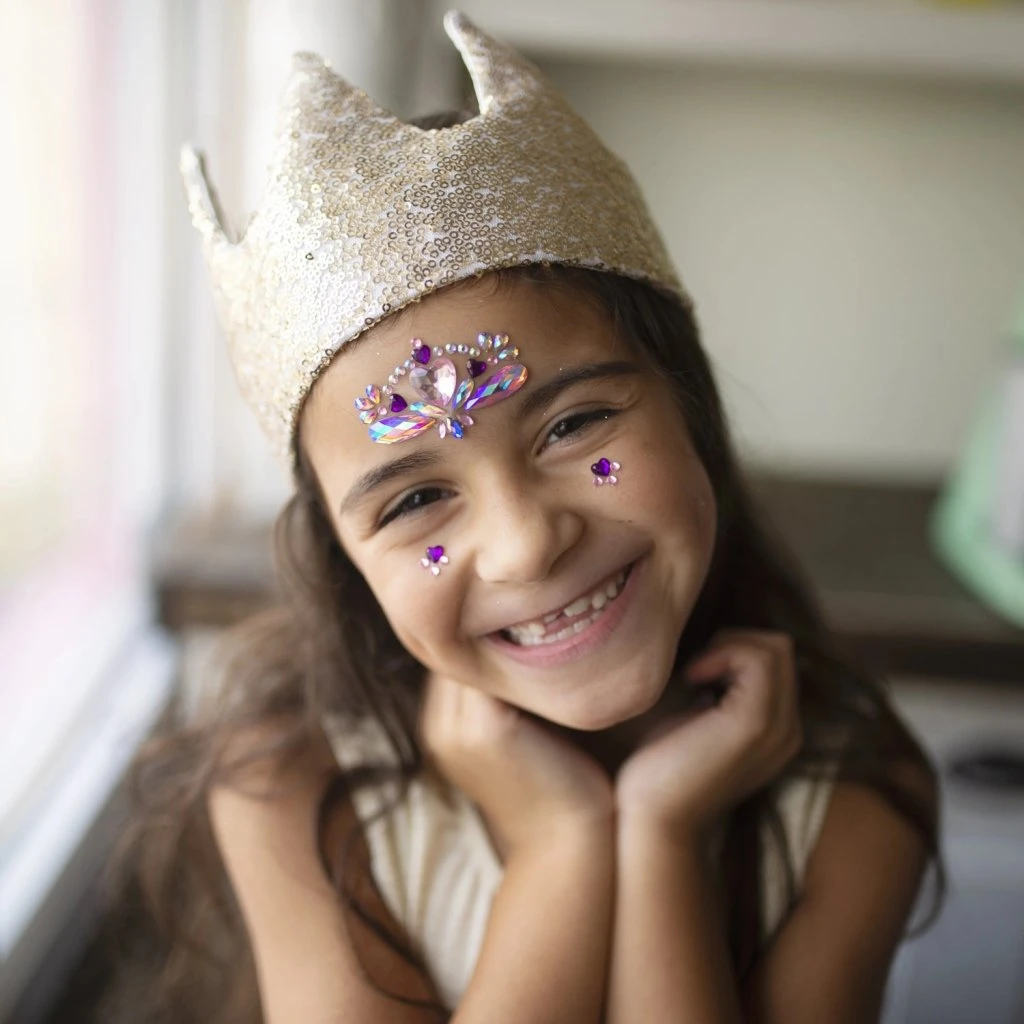 Great Pretenders Goldene Prinzessinnen-Pailletten-Krone 1 Great Pretenders Goldene Prinzessinnen-Pailletten-Krone