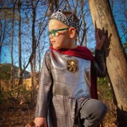 Great Pretenders Ritter Mit Cape-Kost&uuml;m Silber Rot 5-6 Jahre