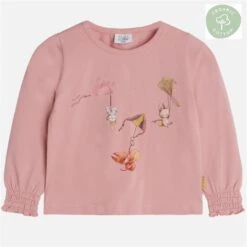 Hust And Claire Adelana Kinder-Shirt Hasen Rosa