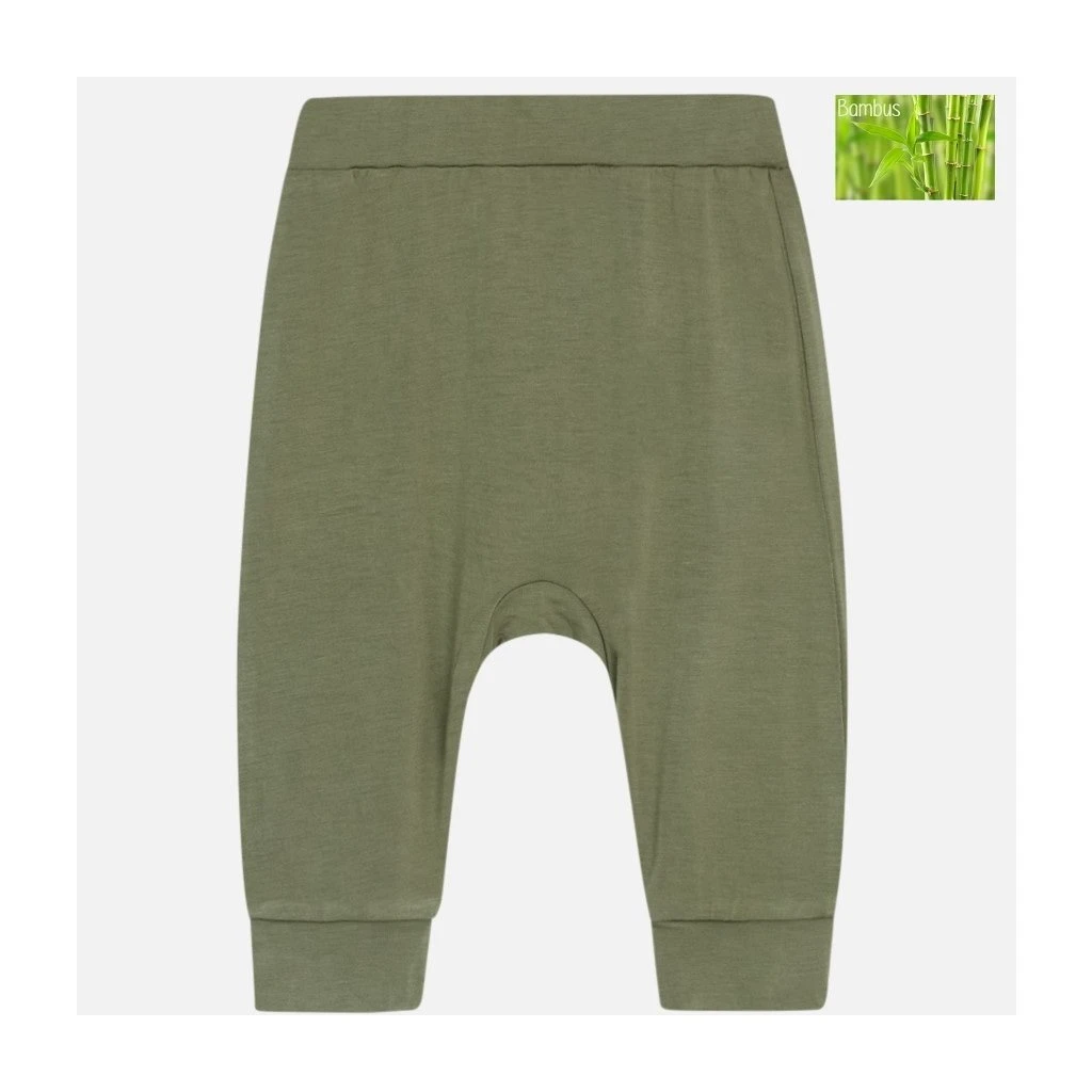 Hust And Claire Baby-Bambus-Hose Gusti Grün 1 Hust And Claire Baby-Bambus-Hose Gusti Grün