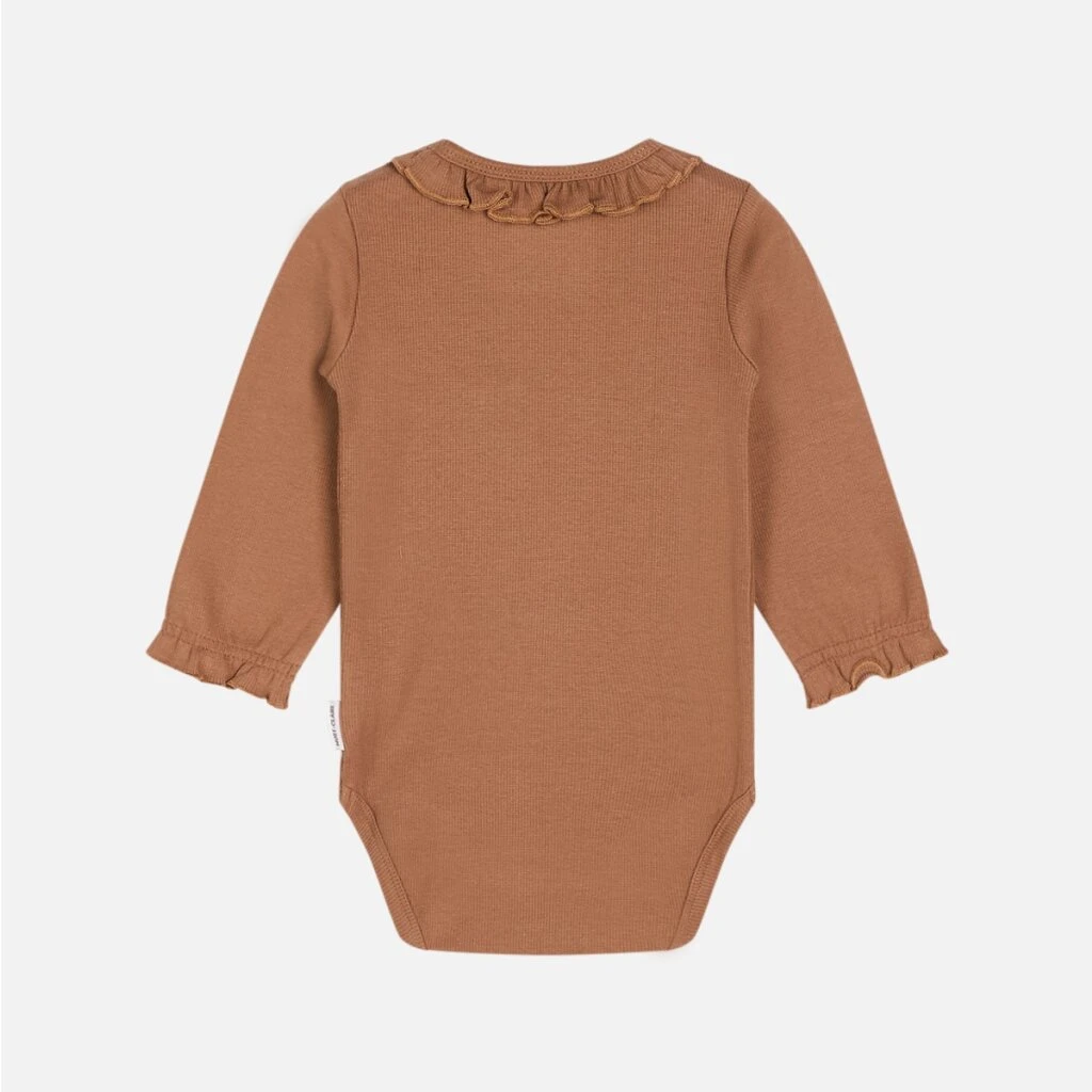 Hust And Claire Baby-Body Rüschen Braun Begitta 2 Hust And Claire Baby-Body Rüschen Braun Begitta – Bild 2