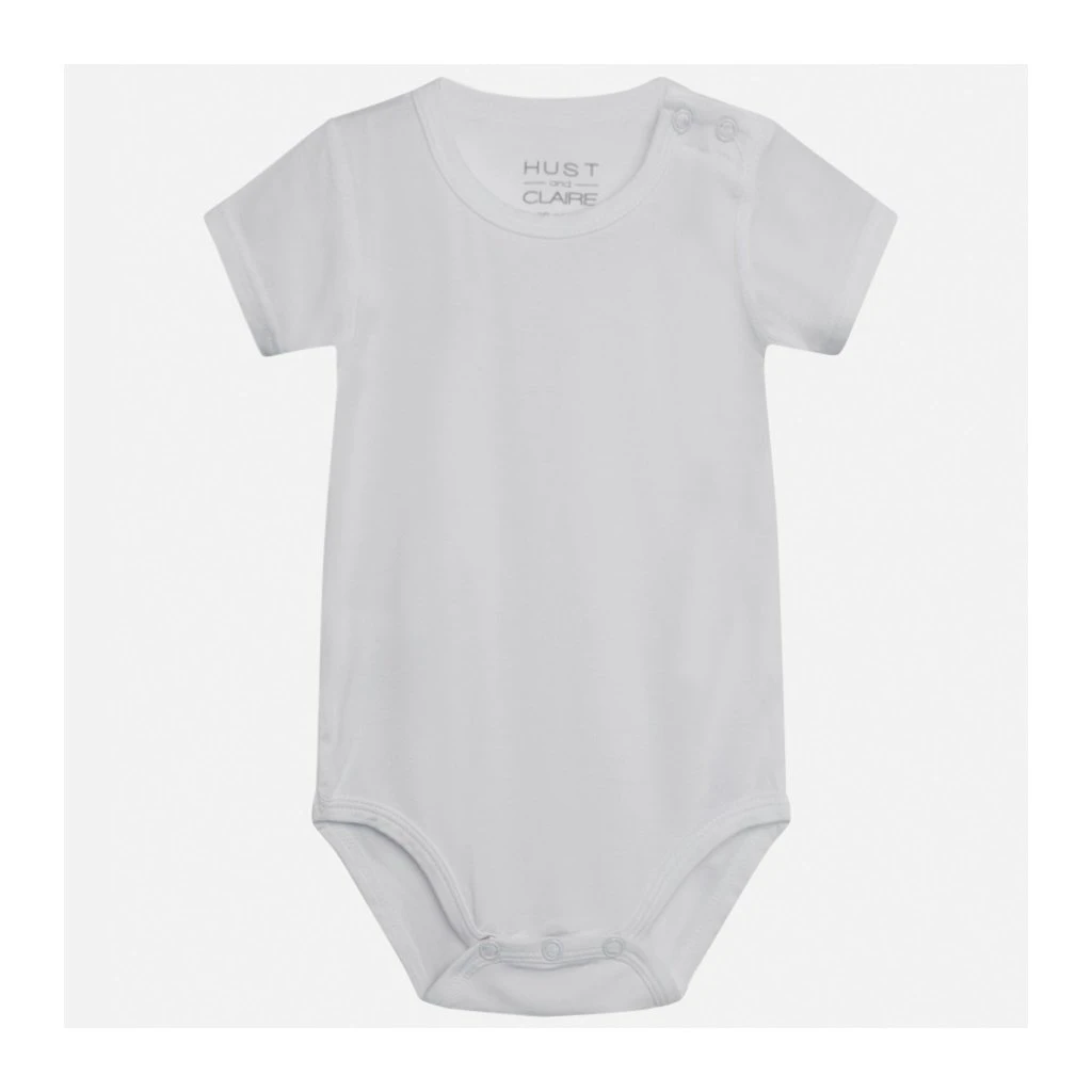 Kinder-Body Bue Bambus Kurzarm Weiß Von Hust And Claire 1 Kinder-Body Bue Bambus Kurzarm Weiß Von Hust And Claire