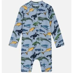 Kinder-Schwimm-Bade-Anzug Malaz Wal Blau Von Hust And Claire