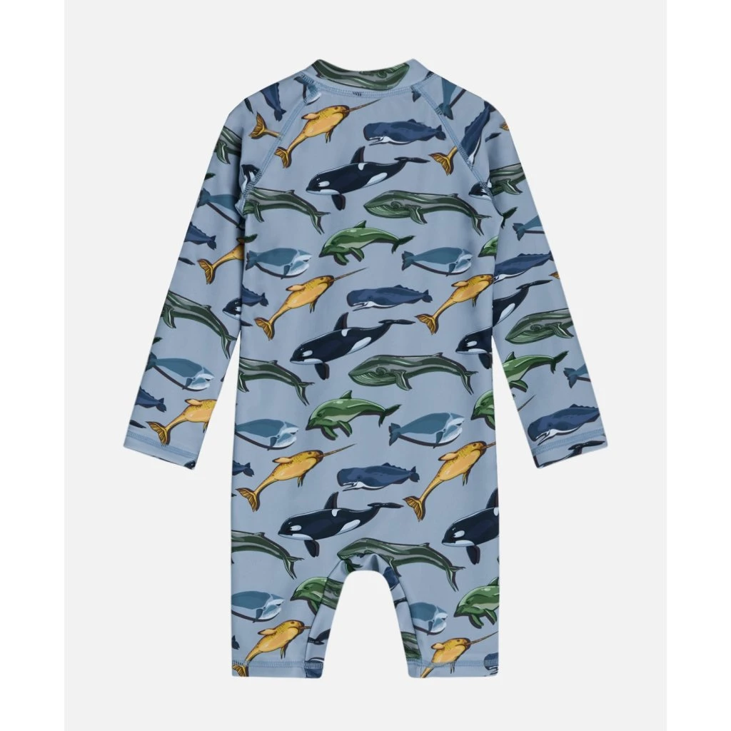 Kinder-Schwimm-Bade-Anzug Malaz Wal Blau Von Hust And Claire 2 Kinder-Schwimm-Bade-Anzug Malaz Wal Blau Von Hust And Claire – Bild 2