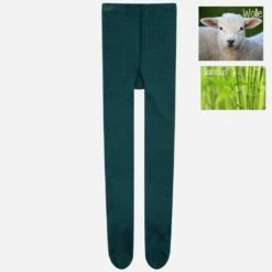 Woll-Strumpfhose Foxie Avocado Von Hust And Claire