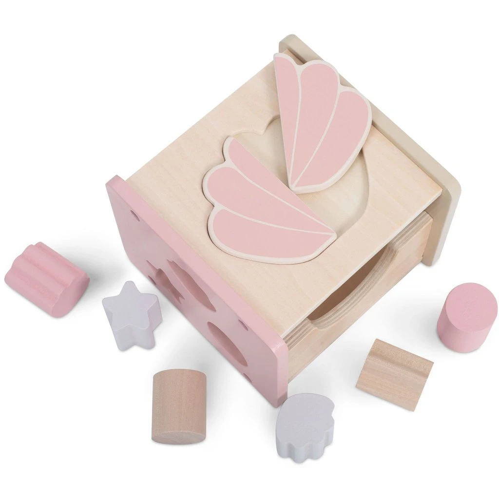 Jollein Holz-Sortierspielzeug Shell Pink 1 Jollein Holz-Sortierspielzeug Shell Pink