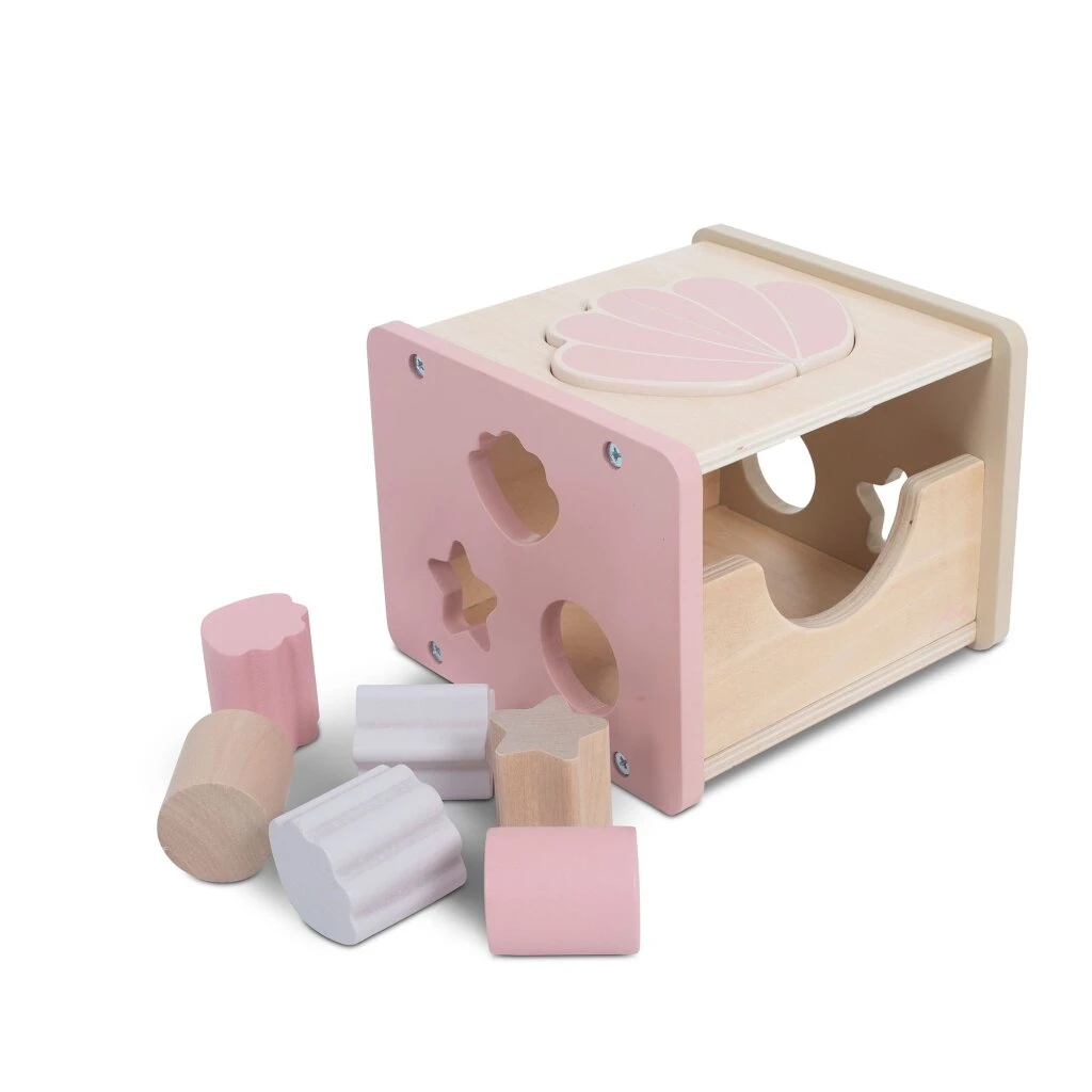 Jollein Holz-Sortierspielzeug Shell Pink 3 Jollein Holz-Sortierspielzeug Shell Pink – Bild 3