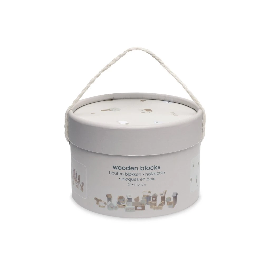Jollein Spiel-Klötzchen Holz Bauernhof 2 Jollein Spiel-Klötzchen Holz Bauernhof – Bild 2
