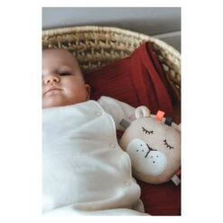 Kikadu Baby-Quietscher Stoff-L&ouml;we GOTS -Babyprodukte Geschäft hersteller kikadu baby quietscher stoff loewe gots 3