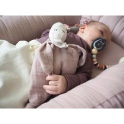 Kikadu Baby-Stoff-P&uuml;ppchen Rosa GOTS -Babyprodukte Geschäft hersteller kikadu baby stoff pueppchen rosa gots 3