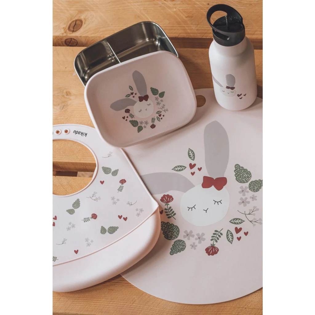 Kikadu Kinder-Lunch-Box Hase Rosa 2 Kikadu Kinder-Lunch-Box Hase Rosa – Bild 2