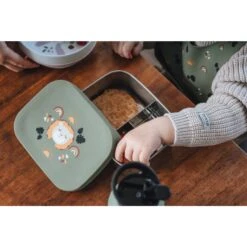 Kikadu Kinder-Lunch-Box L&ouml;we Olive -Babyprodukte Geschäft hersteller kikadu kinder lunch box loewe olive 3