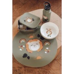 Kikadu Kinder-Lunch-Box L&ouml;we Olive -Babyprodukte Geschäft hersteller kikadu kinder lunch box loewe olive 4