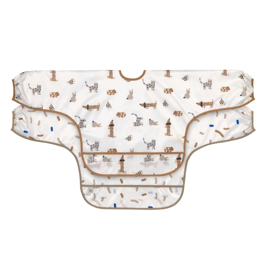 LÄSSIG Lässig Ärmellätzchen 2er-Set Long Sleeve Bib Little Mateys Royal Blau 1 LÄSSIG Lässig Ärmellätzchen 2er-Set Long Sleeve Bib Little Mateys Royal Blau