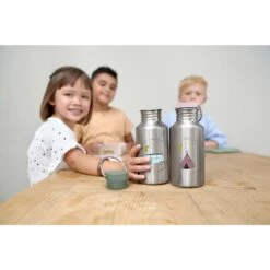 LÄSSIG Edelstahl Trinkflasche 2 Aufs&auml;tze Adventure Bus 500 Ml Von L&auml;ssig -Babyprodukte Geschäft hersteller laessig edelstahl trinkflasche 2 aufsaetze adventure bus 500 ml 3
