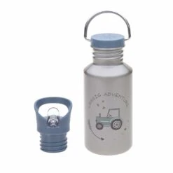 LÄSSIG Edelstahl Trinkflasche 2 Aufsätze Adventure Traktor 500 Ml Von Lässig