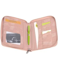 LÄSSIG Mutterpassh&uuml;lle - Document Pouch Soft Stripes Rose Von L&auml;ssig