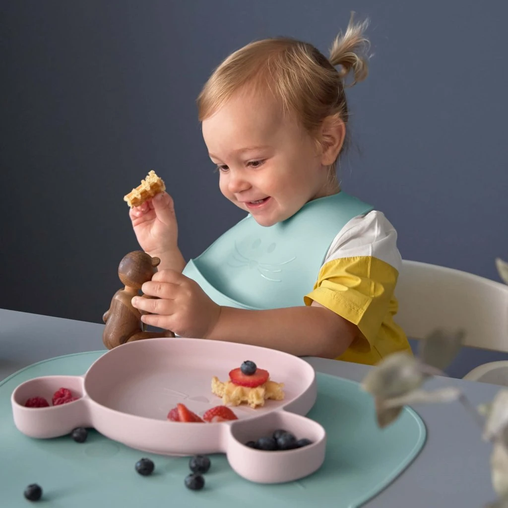 LÄSSIG Lässig Silikonteller Mit Saugfuß Maus Rosa 1 LÄSSIG Lässig Silikonteller Mit Saugfuß Maus Rosa