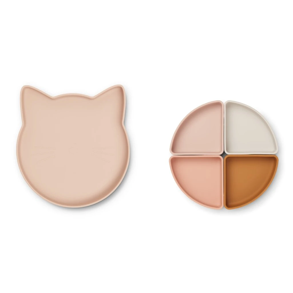 Liewood Arne Teller Mit Einteilungen Katze Rosa Multi Mix 3 Liewood Arne Teller Mit Einteilungen Katze Rosa Multi Mix – Bild 3