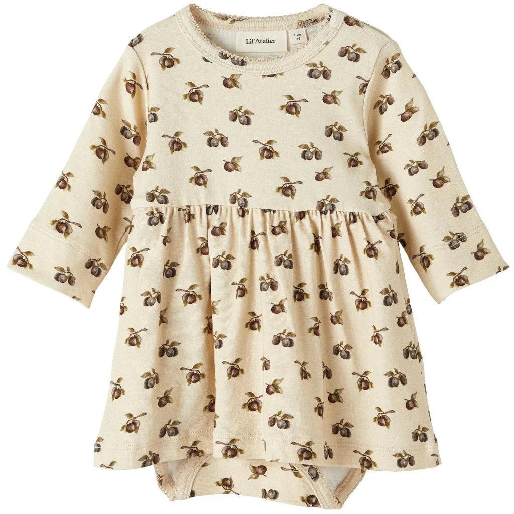 Lil Atelier Baby-Body-Kleid Gaya Oliven 1 Lil Atelier Baby-Body-Kleid Gaya Oliven