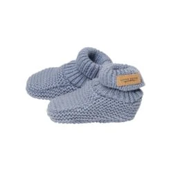 Gestrickte Baby-Schuhe Blau - Gr&ouml;&szlig;e 1 Von Little Dutch