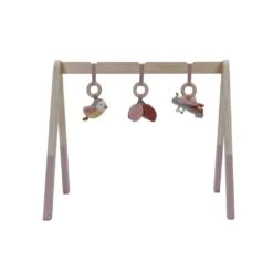 Holz Babygym, Spieltrapez - Flowers & Butterflies Mit Spielzeug Von Little Dutch